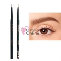 Creion de sprancene retractabil cu periuta Super Precision Ultra Fine USHAS  NO:05 Maro